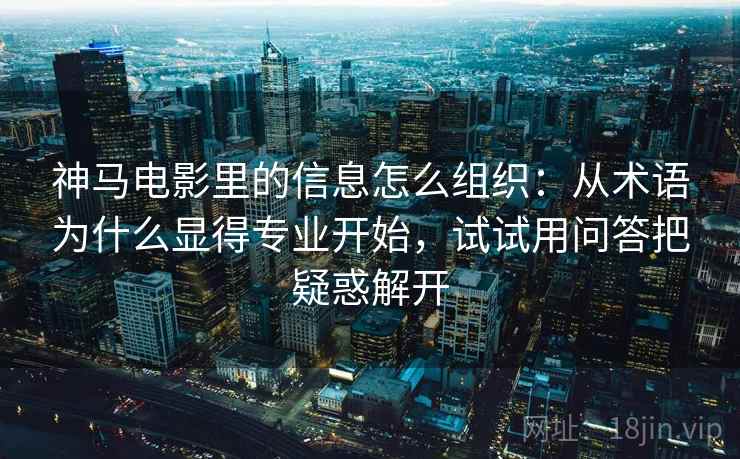神马电影里的信息怎么组织：从术语为什么显得专业开始，试试用问答把疑惑解开